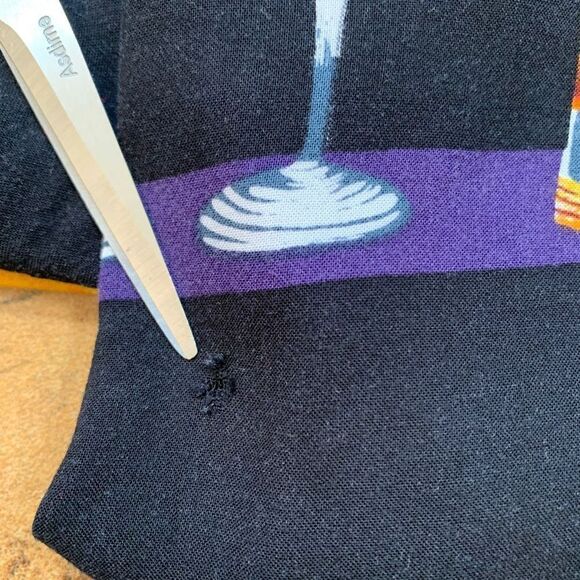 Vintage 90s Shirt Black Cocktail Short Sleeve Boxy Camp Hawaiian Printed XXL - Picture 7 of 13